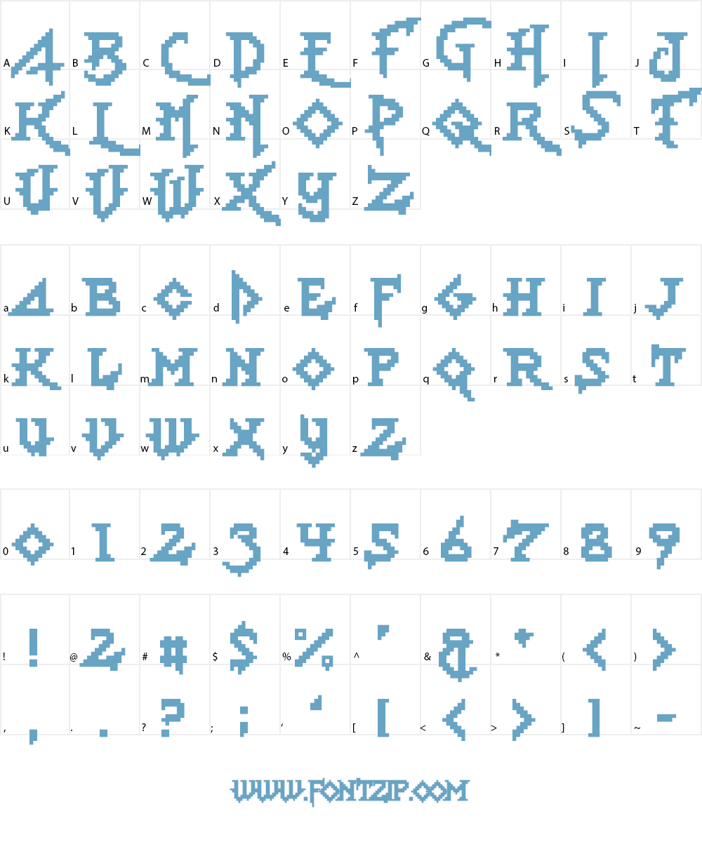 Lady Radical 2 Font Character